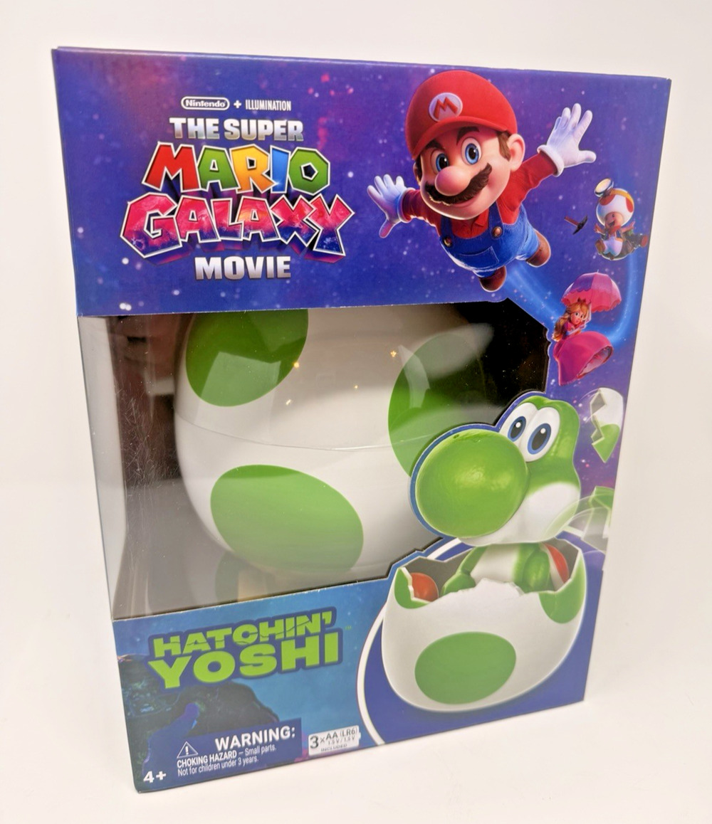 Hatchin' Yoshi The Super Mario Galaxy Movie, Interactive Yoshi Figure Fast Ship